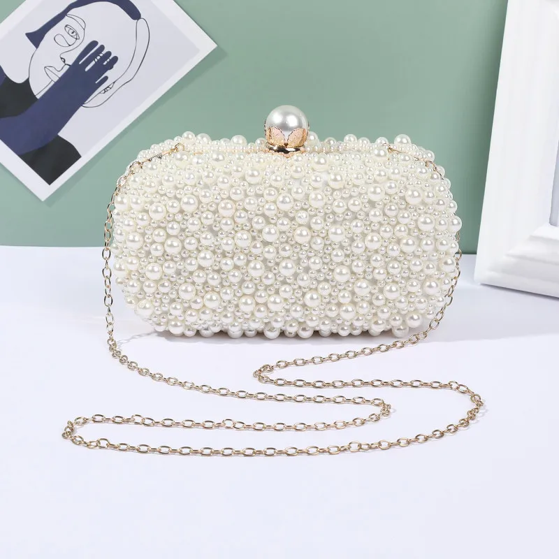 Luxury Crystal Evening Clutch Bag Lady Elegant Wedding Purse New Women Oval Shaped Pearl Beaded Handbag Party Rhinestones Pearl
Luxury Crystal Evening Clutch Bag Lady Elegant Wedding Purse New Women Oval Shaped Pearl Beaded Handbag Party Rhinestones Pearl