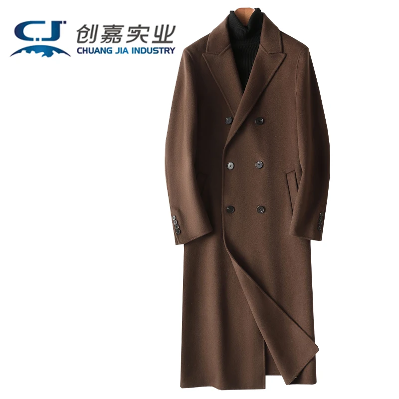 Double-sided Wool Men's Coat Black Long Style Classic Outerwear Elegant and Refined for Business Casual Wear Suitable for Winter
Double-sided Wool Men's Coat Black Long Style Classic Outerwear Elegant and Refined for Business Casual Wear Suitable for Winter
