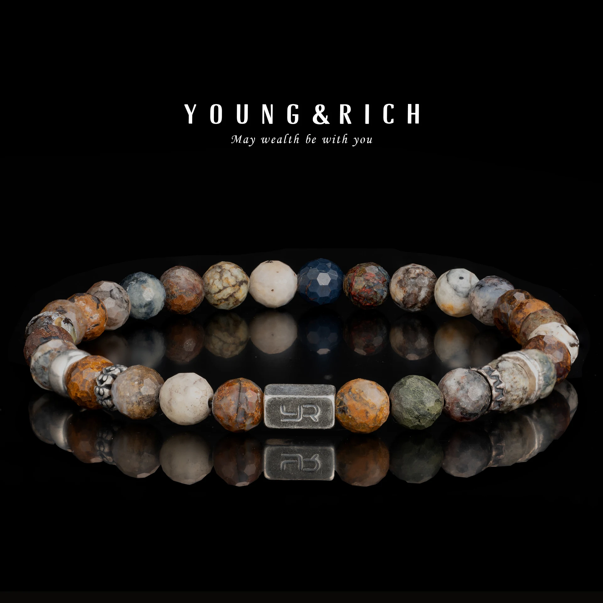 YOUNG & RICH Men's Pietersite Beaded Bracelet - Natural Stormy Pietersite Round Stone Stretch Bracelet, Deep Blue Gold Healing C
YOUNG & RICH Men's Pietersite Beaded Bracelet - Natural Stormy Pietersite Round Stone Stretch Bracelet, Deep Blue Gold Healing C