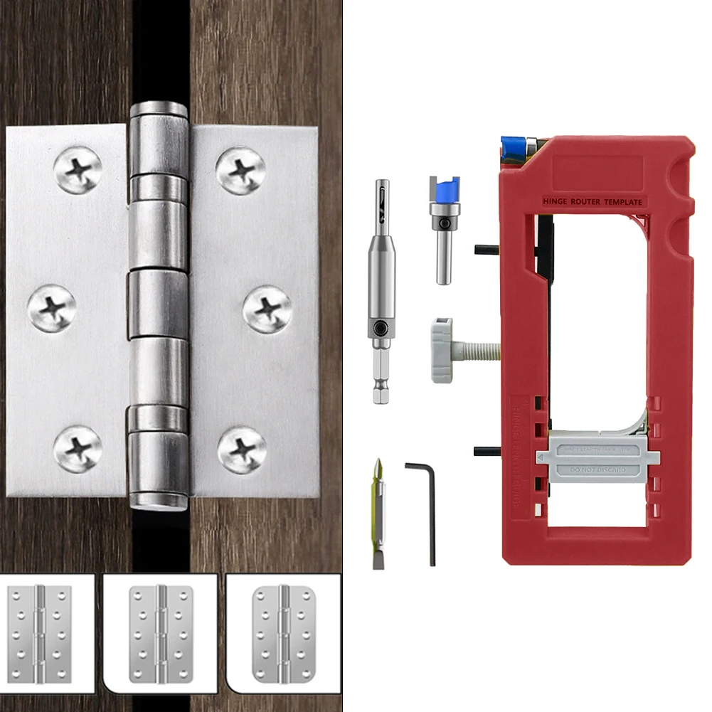 Door Hinge Jig Woodworking Hole Opener Slotting Locator Aluminum Alloy Door Hinge Installation Kit For Door Lock Installation
Door Hinge Jig Woodworking Hole Opener Slotting Locator Aluminum Alloy Door Hinge Installation Kit For Door Lock Installation