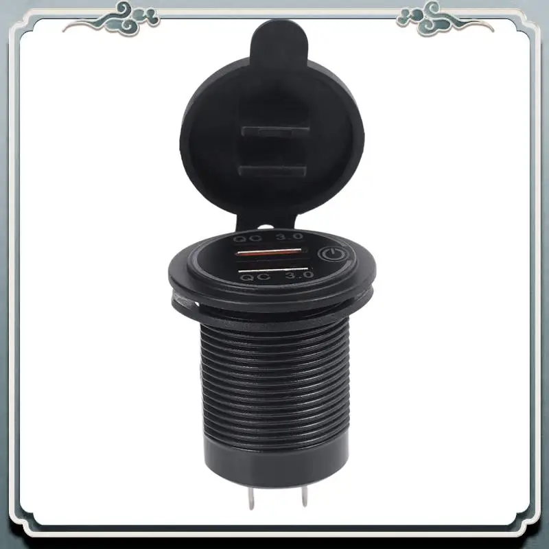 Premium 20X Quick Charge 3.0 Dual USB Car Charger 12V 36W USB Fast Charger With Switch For Boat Motorcycle Truck Golf Cart Green
Premium 20X Quick Charge 3.0 Dual USB Car Charger 12V 36W USB Fast Charger With Switch For Boat Motorcycle Truck Golf Cart Green