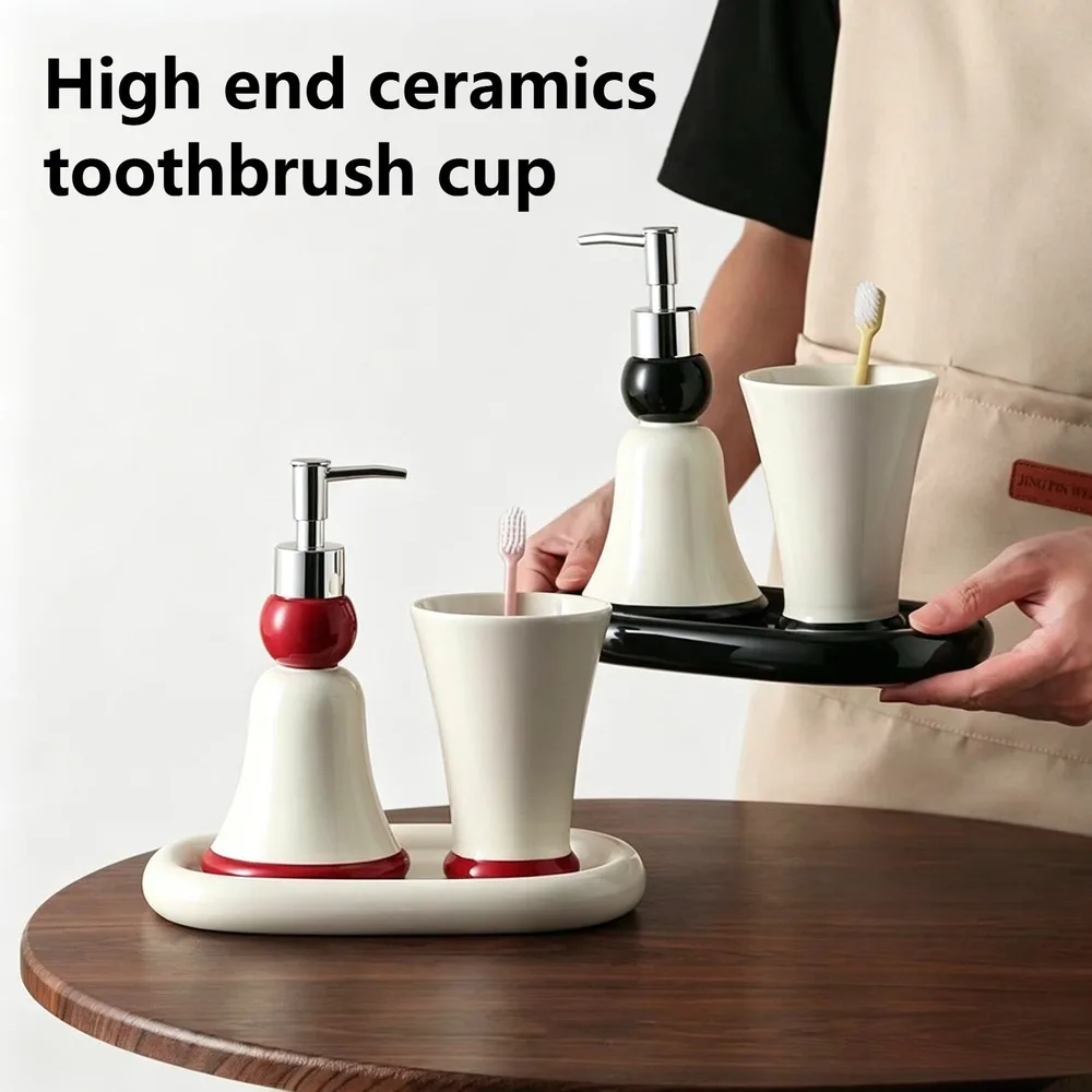 3pcs Bathroom Ceramic Lotion Bottle Hand Sanitizer Separate Bottle Mouthwash Cup Tray Sanitary Ware Bathroom Hotel Home Wash Set
3pcs Bathroom Ceramic Lotion Bottle Hand Sanitizer Separate Bottle Mouthwash Cup Tray Sanitary Ware Bathroom Hotel Home Wash Set