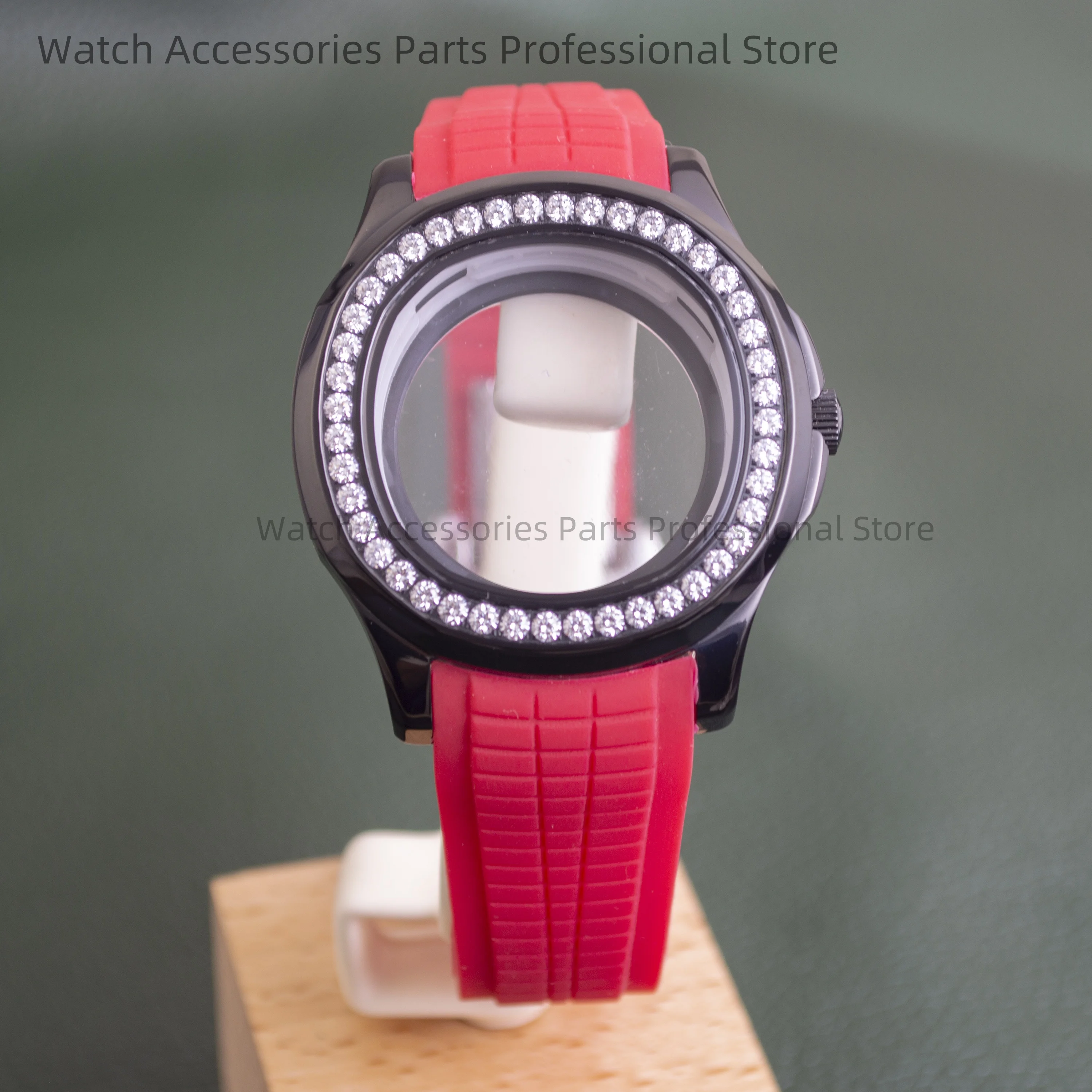 NH35 Watch Case Rubber Strap Diamonds Case Sapphire Glass Stainless Steel for NH35 NH36 Movement AQUANAUT Nautilus Watch Case
NH35 Watch Case Rubber Strap Diamonds Case Sapphire Glass Stainless Steel for NH35 NH36 Movement AQUANAUT Nautilus Watch Case