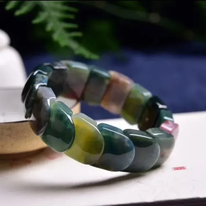 Natural Aquatic Agate Hand Row Men's and Women's Single Circle Bracelet Popular Jewelry
Natural Aquatic Agate Hand Row Men's and Women's Single Circle Bracelet Popular Jewelry