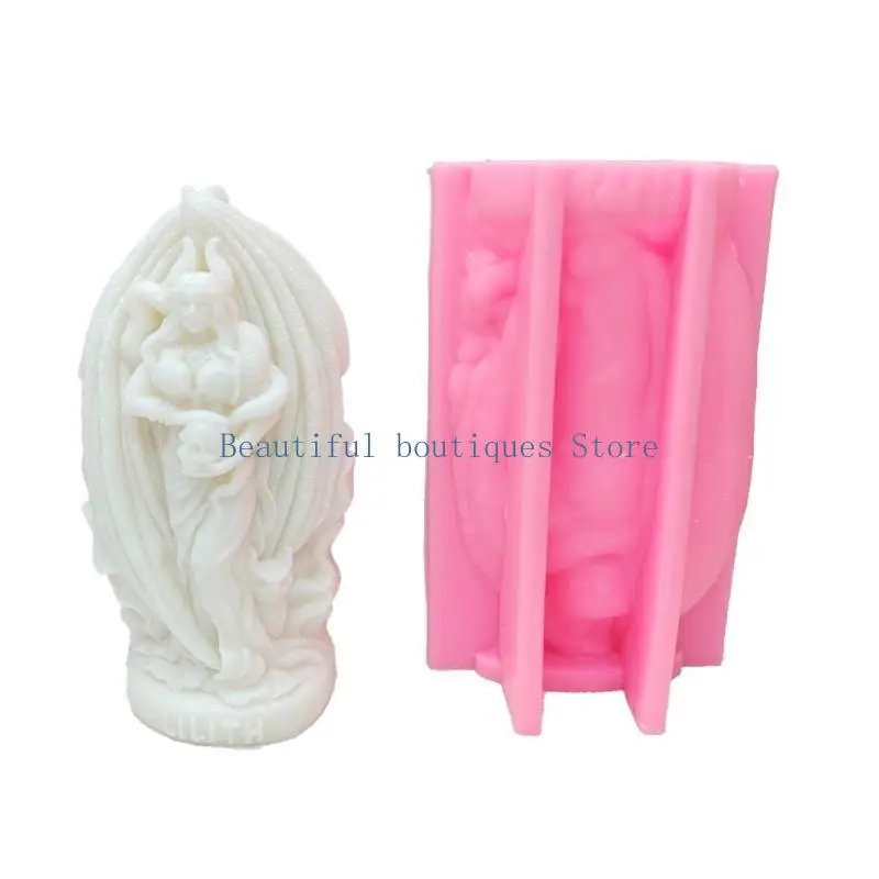 U4LF Silicone Ornament Molds Soap Mold Goddess Shape Silicone Candle Molds Candle Making Supplies Silicone Texture for Candle
U4LF Silicone Ornament Molds Soap Mold Goddess Shape Silicone Candle Molds Candle Making Supplies Silicone Texture for Candle