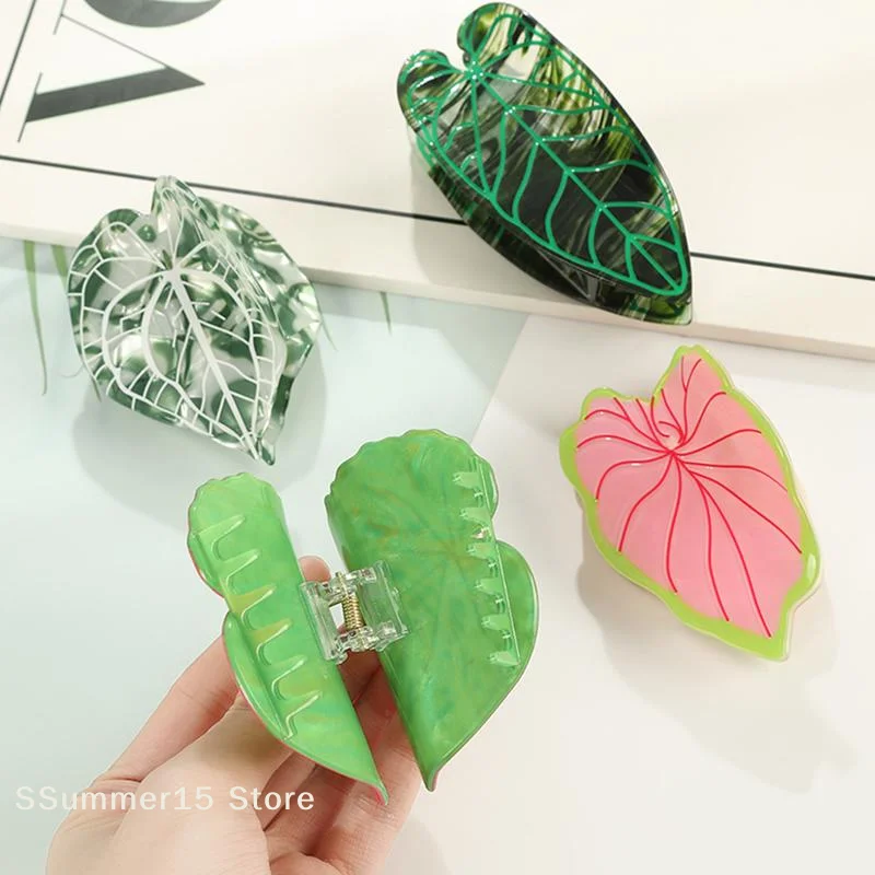 【R】Forest Plant Series Leaves Hair Claw Eco-friendly Acetate Claw Clip Crab Hair Clips For Women Girls Hair Accessories
【R】Forest Plant Series Leaves Hair Claw Eco-friendly Acetate Claw Clip Crab Hair Clips For Women Girls Hair Accessories