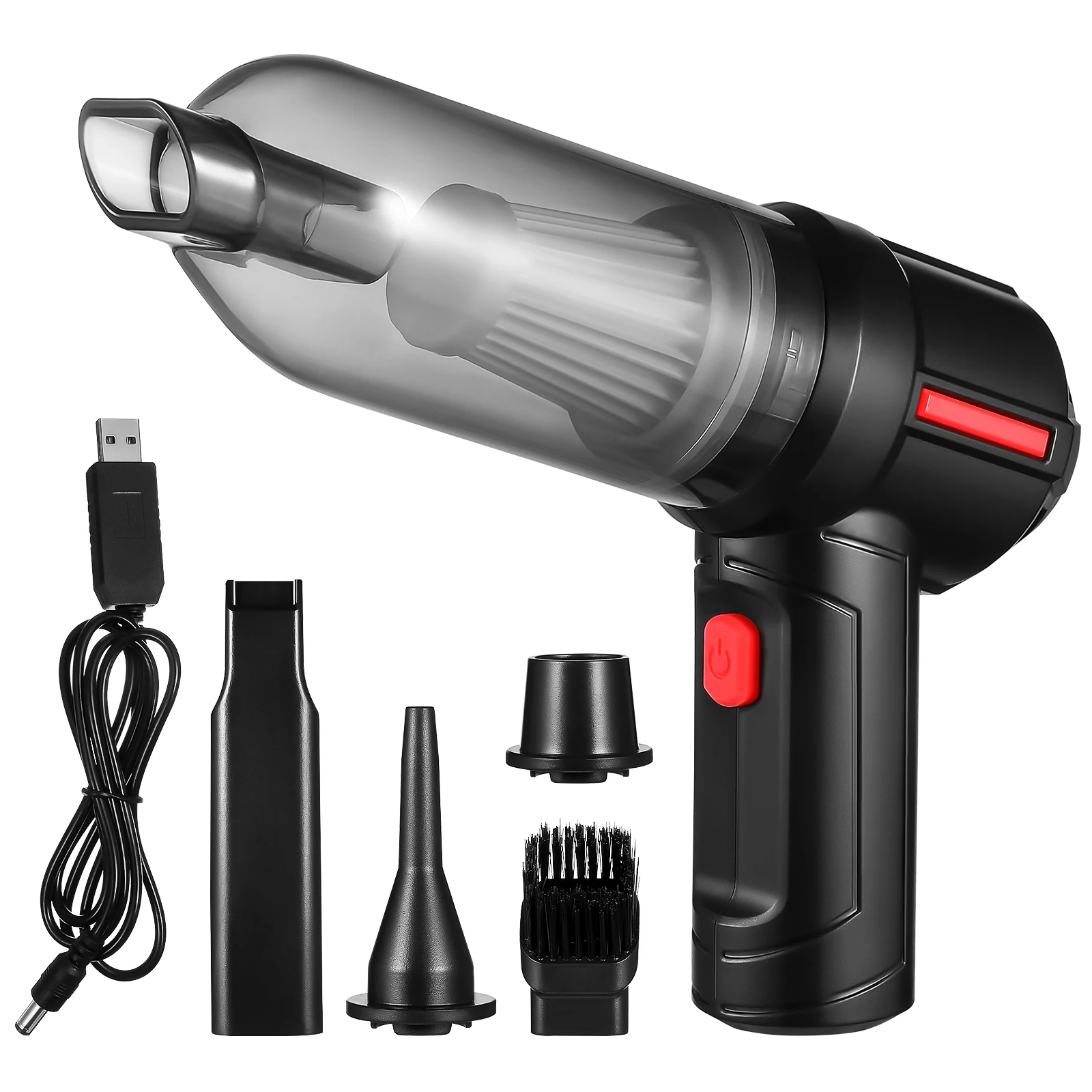 Handheld Vacuums Cleaner Rechargeable Compressed Air Dusters Household Electronic Black
Handheld Vacuums Cleaner Rechargeable Compressed Air Dusters Household Electronic Black