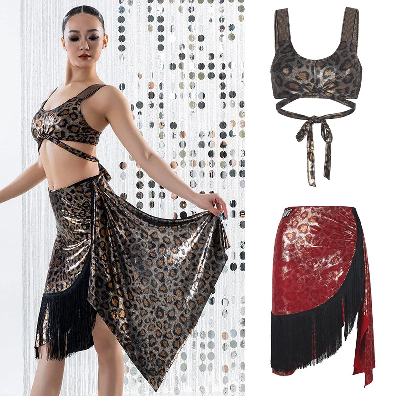 Summer Chacha Latin Dance Clothing Sexy Leoaprd Top Fringed Skirts Women Rumba Latin Dance Competition Costume Suit SL15527
Summer Chacha Latin Dance Clothing Sexy Leoaprd Top Fringed Skirts Women Rumba Latin Dance Competition Costume Suit SL15527