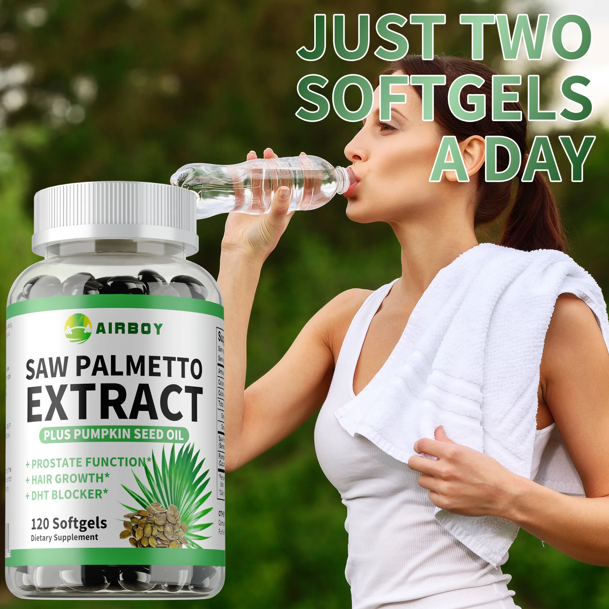 Saw Palmetto - Reduce Frequent Urination, Hair Growth, Prevents Hair Loss, Improves Sleep Quality, Help Promote Prostate Health
Saw Palmetto - Reduce Frequent Urination, Hair Growth, Prevents Hair Loss, Improves Sleep Quality, Help Promote Prostate Health