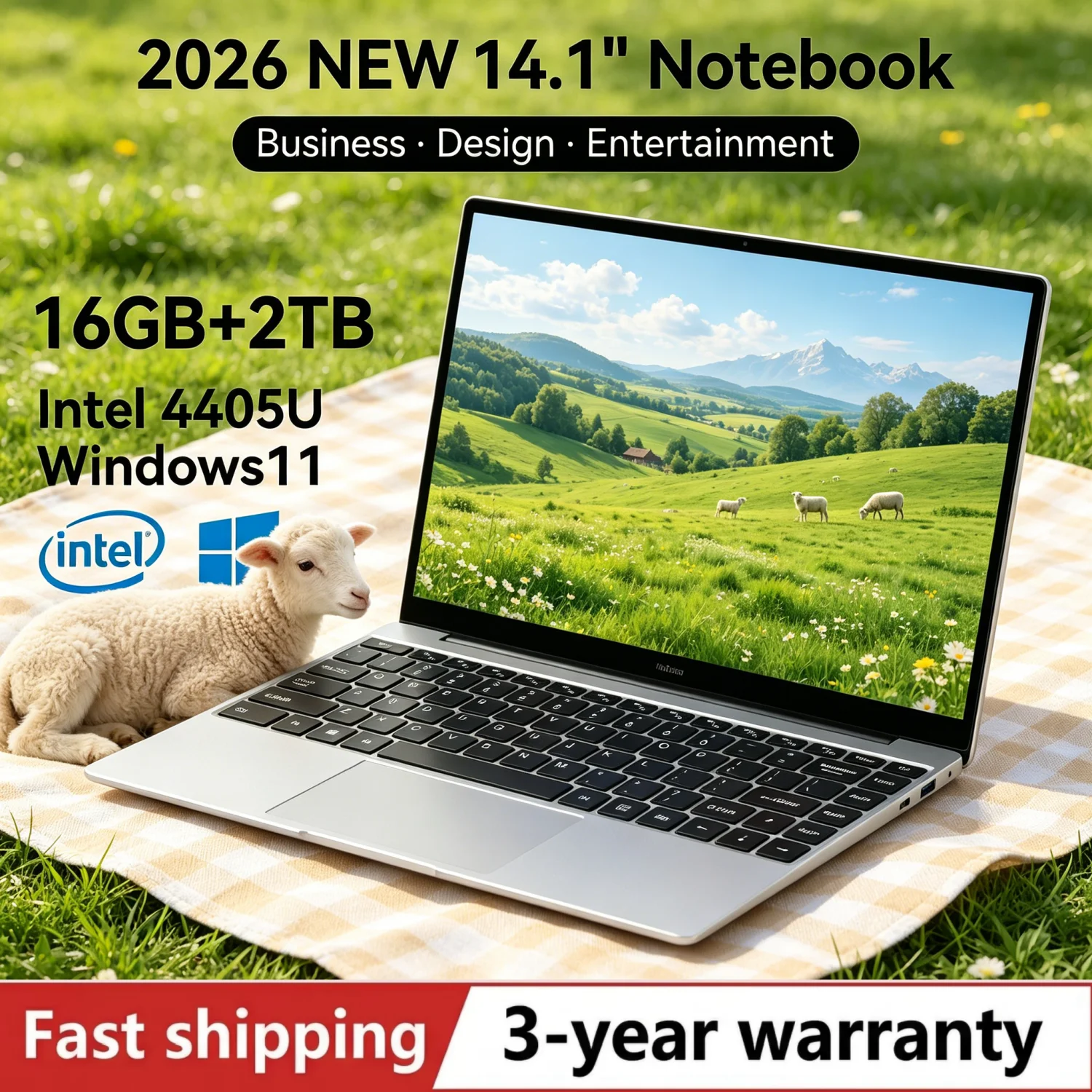 LENO 14.1"Ultra Slim Laptop Windows11 16GB 2TB SSD Intel 4405U 1920*1080 Display Office Study Gaming Notebook PC
LENO 14.1"Ultra Slim Laptop Windows11 16GB 2TB SSD Intel 4405U 1920*1080 Display Office Study Gaming Notebook PC