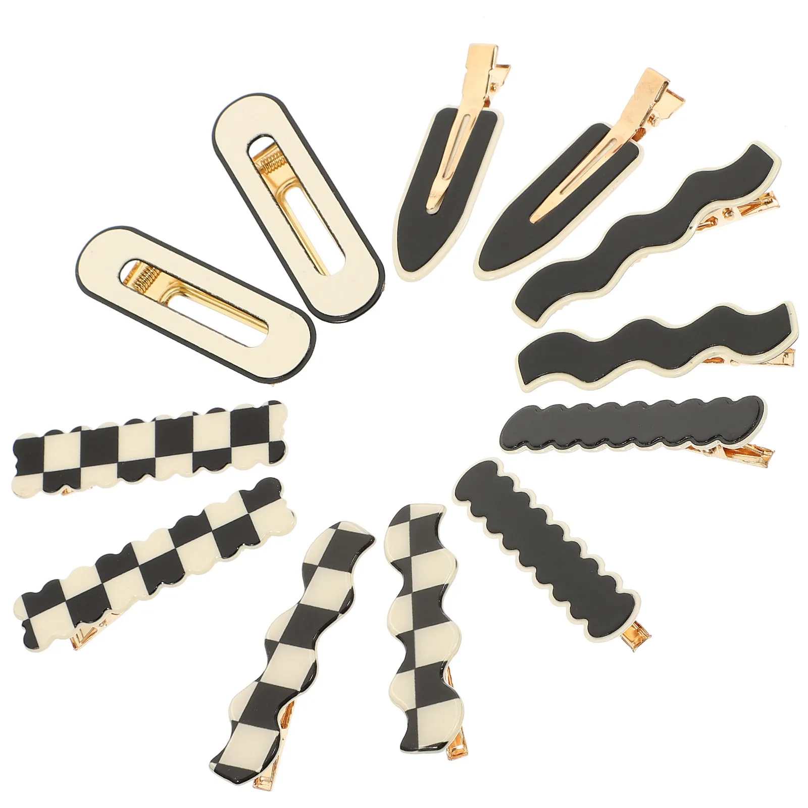 12Pcs Hair Clips No Mark Duckbill Barrette Plaid Hairpins Elegant Hair Ornament for Banquet Party Casual Party Headdress
12Pcs Hair Clips No Mark Duckbill Barrette Plaid Hairpins Elegant Hair Ornament for Banquet Party Casual Party Headdress