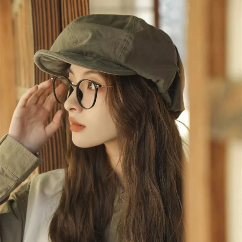 Spring Summer Short-brimmed Retro Style Literary Painter Newsboy Cloud Cap Solid Color Oversized Berets Caps for Women Gorras
Spring Summer Short-brimmed Retro Style Literary Painter Newsboy Cloud Cap Solid Color Oversized Berets Caps for Women Gorras