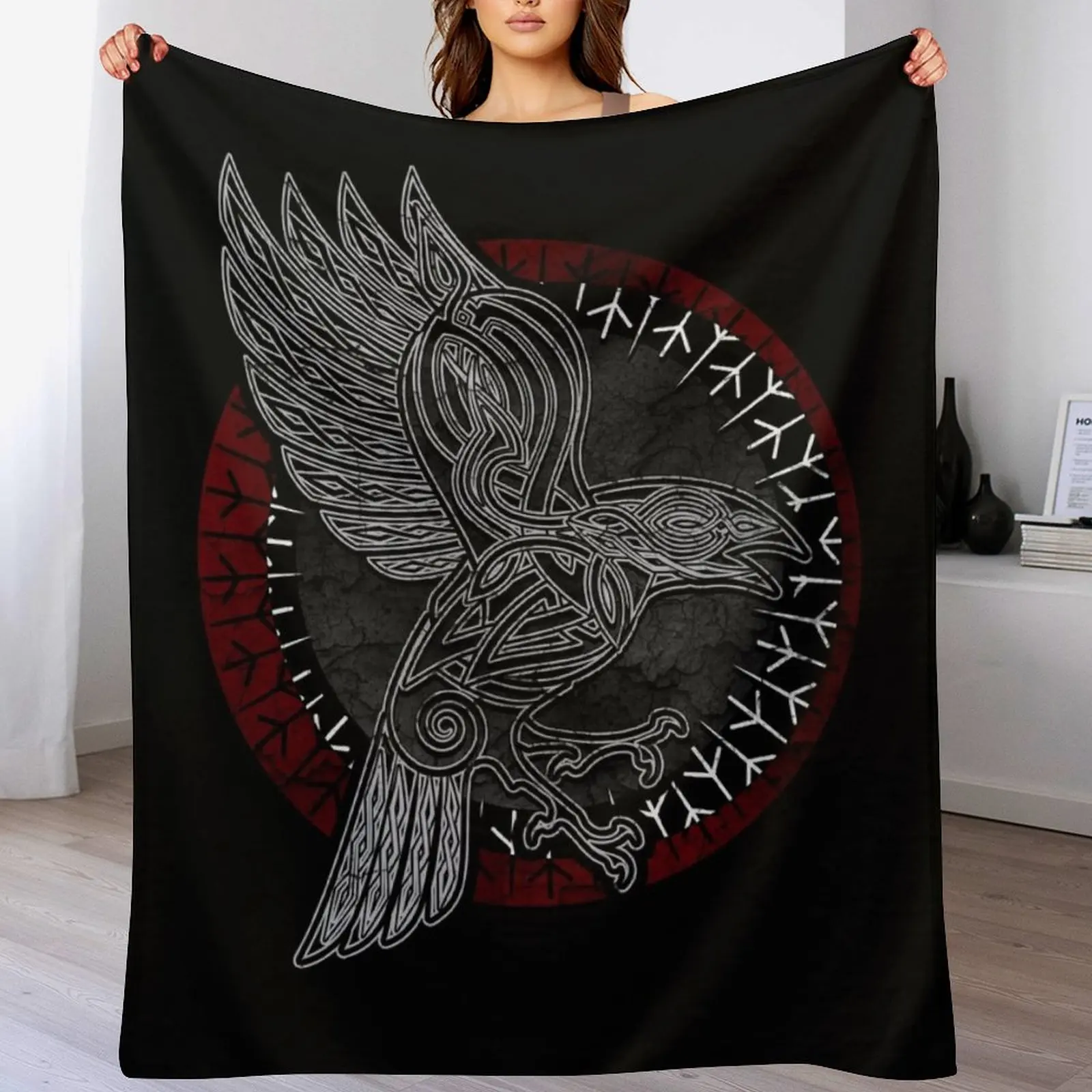 Viking raven Hugin Munin Throw Blanket Sofas halloween Soft Plush Plaid Multi-Purpose Blankets
Viking raven Hugin Munin Throw Blanket Sofas halloween Soft Plush Plaid Multi-Purpose Blankets