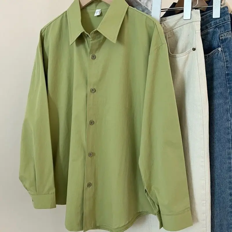 Solid Color Spring Autumn Fashion Turn-down Collar Simple Comfortable Versatile Selling Tops Women's Clothing Comfortable Loose
Solid Color Spring Autumn Fashion Turn-down Collar Simple Comfortable Versatile Selling Tops Women's Clothing Comfortable Loose