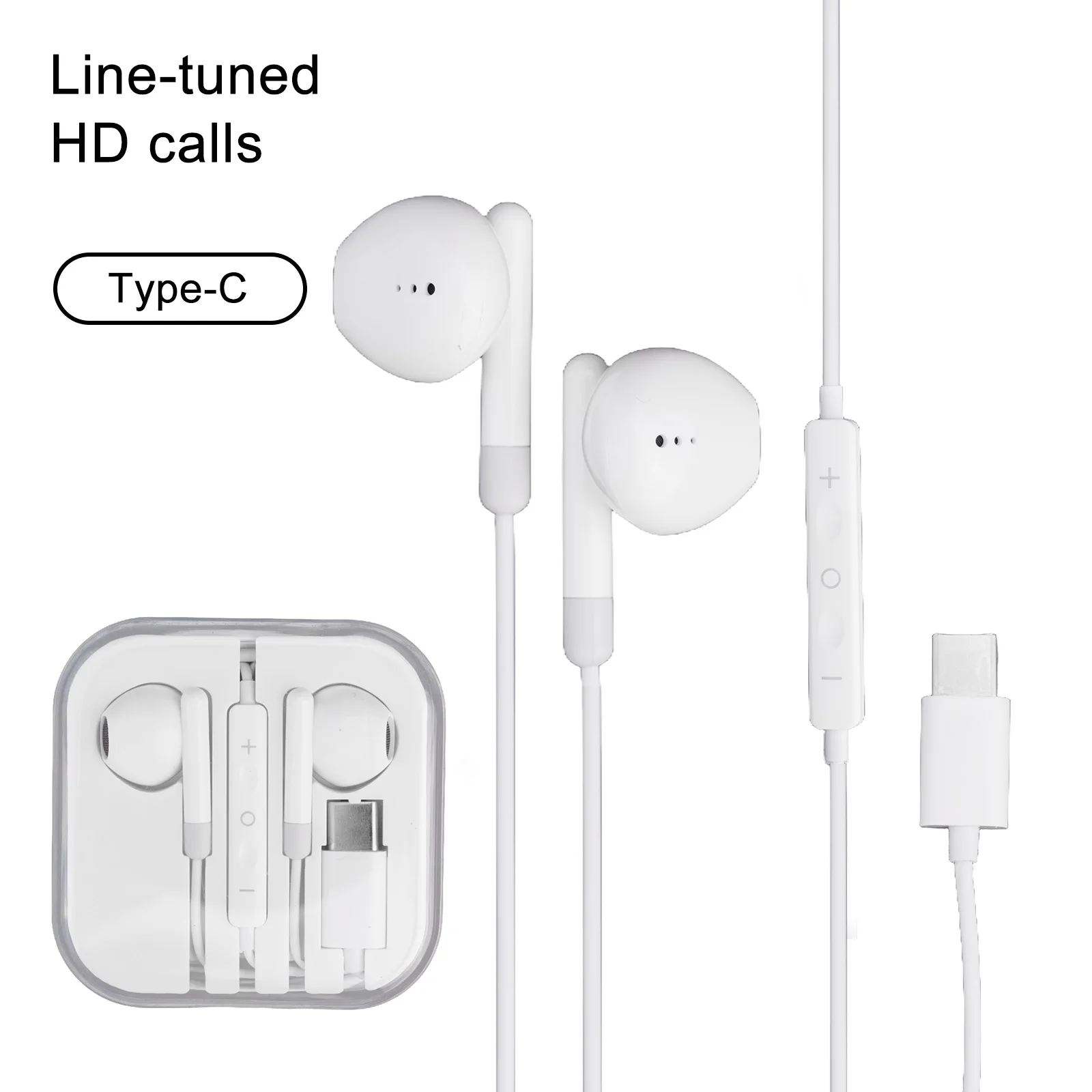 High-Quality Type C Wired Headphones 3.5MM-Plug Earphone With Transparent Case For Huawei For Xiaomi
High-Quality Type C Wired Headphones 3.5MM-Plug Earphone With Transparent Case For Huawei For Xiaomi