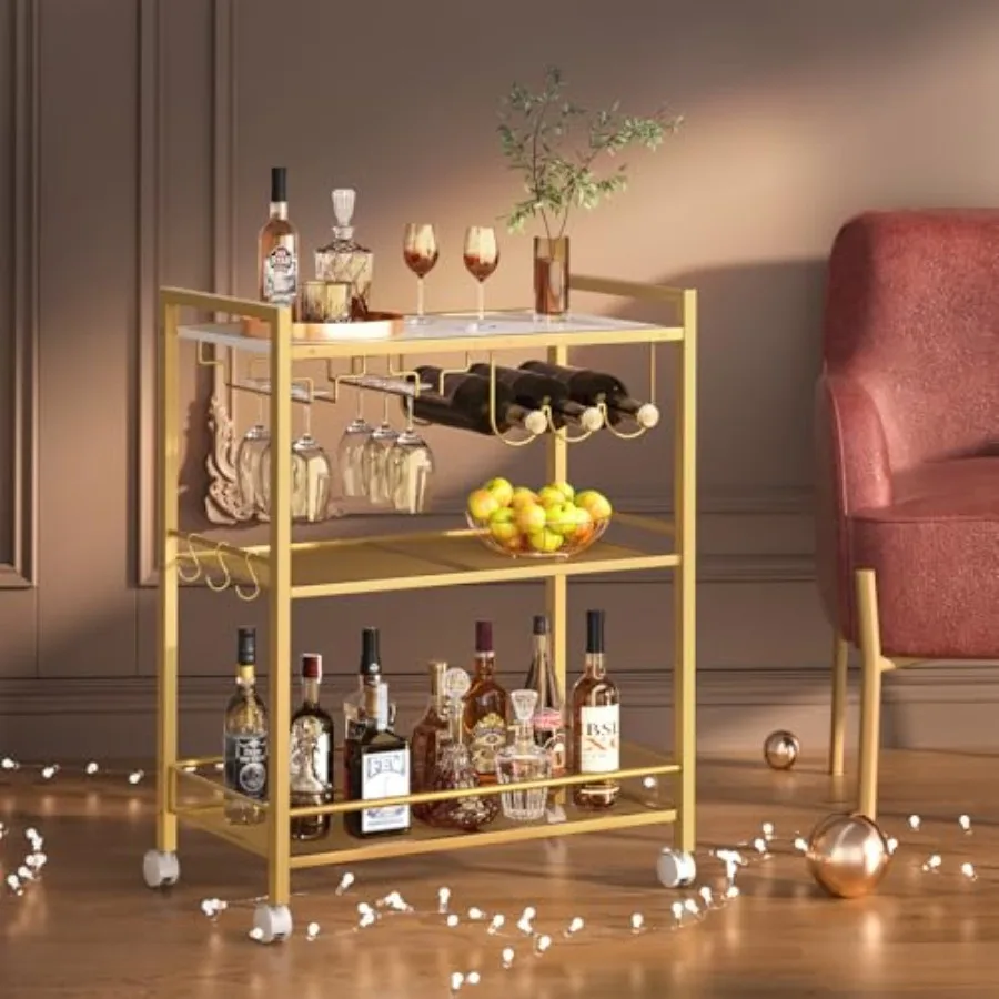 Bar Cart Home Bar Serving Cart with 3-Tier Shelf Microwave Cart with Lockable Wheels Mobile Kitchen Shelf Rolling Beverage Cart
Bar Cart Home Bar Serving Cart with 3-Tier Shelf Microwave Cart with Lockable Wheels Mobile Kitchen Shelf Rolling Beverage Cart
