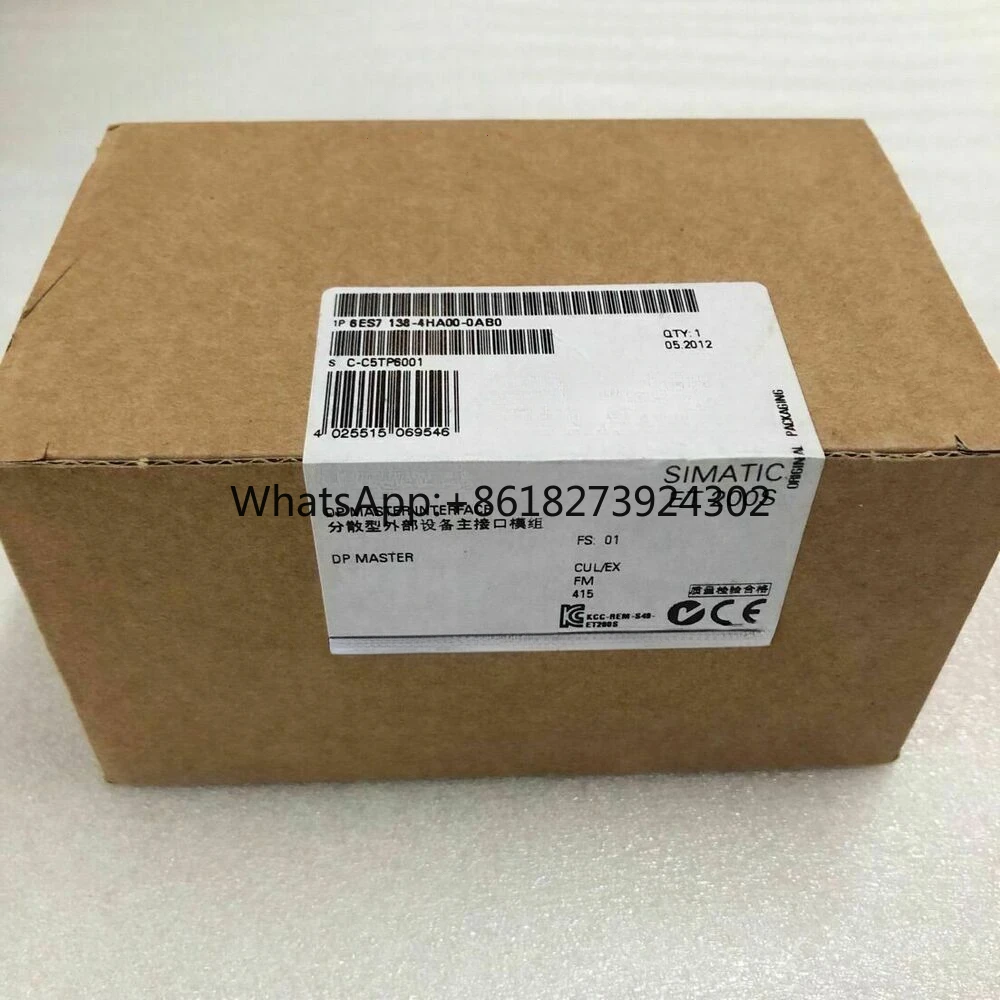 New Factory Sealed 6ES7138-4HA00-0AB0 6ES7 138-4HA00-0AB0 SIMATIC DP PLC Controller
New Factory Sealed 6ES7138-4HA00-0AB0 6ES7 138-4HA00-0AB0 SIMATIC DP PLC Controller