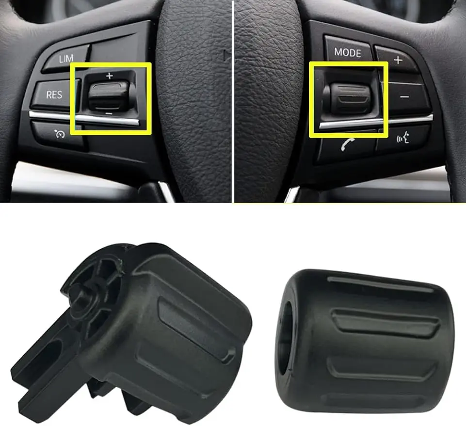 Black Silver Steering Wheel Cruise Control Switch Knob Button Suitable For BMW F10 F20 F30 F32 F34 F01 F02
Black Silver Steering Wheel Cruise Control Switch Knob Button Suitable For BMW F10 F20 F30 F32 F34 F01 F02