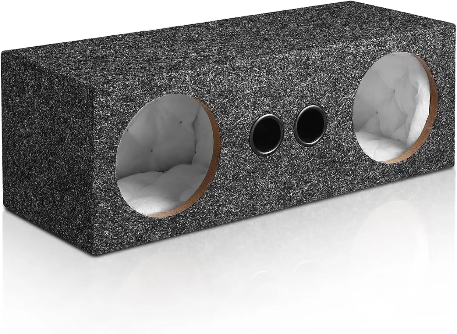 Dual 6.5 Inch Car Subwoofer Enclosure, Sealed Carpet Covered Box with 2 Slot Ports, Improves Audio Quality
Dual 6.5 Inch Car Subwoofer Enclosure, Sealed Carpet Covered Box with 2 Slot Ports, Improves Audio Quality
