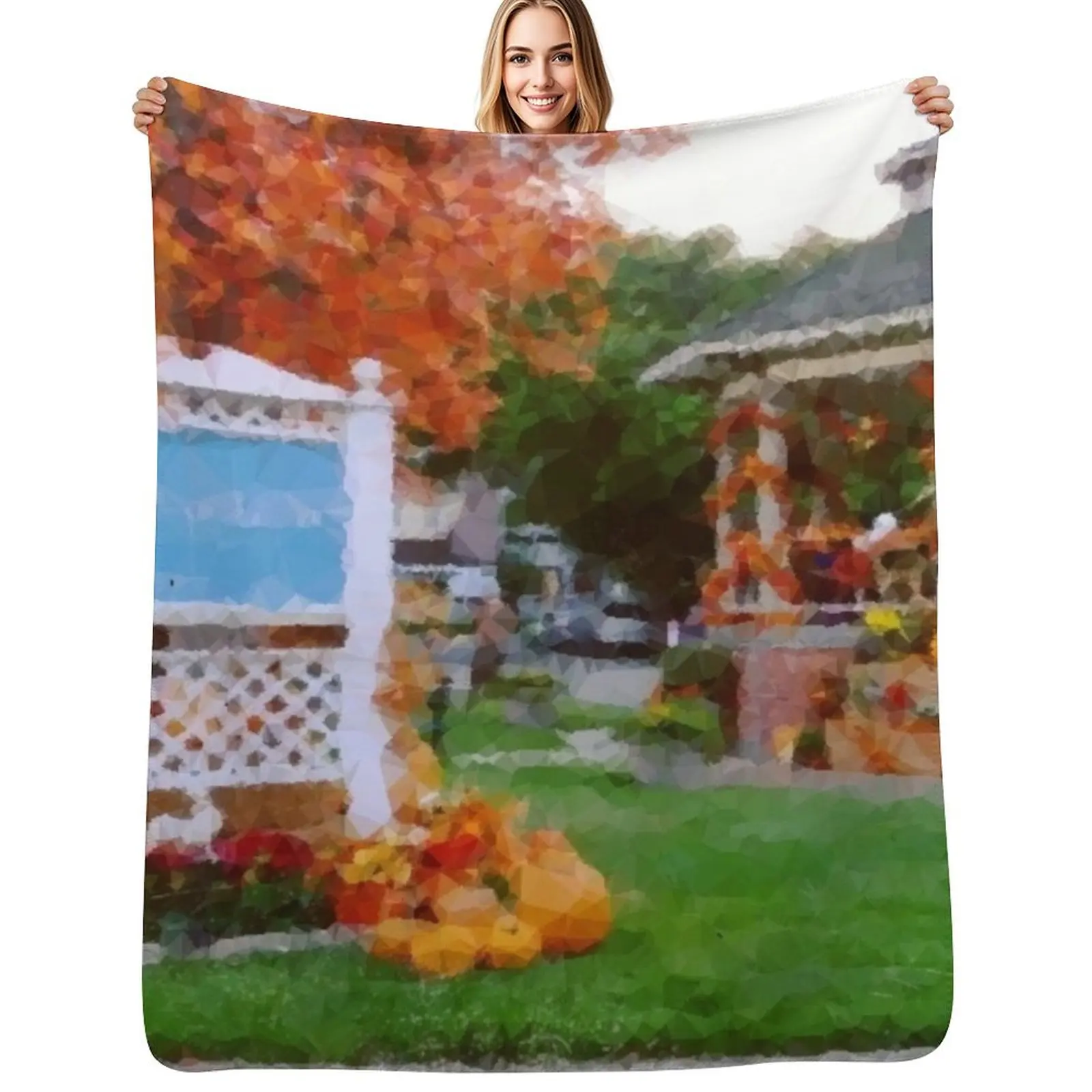 Gazebo - Town Square - Autumn Throw Blanket Flannel Fabric for sofa Sofa Throw Baby Blankets
Gazebo - Town Square - Autumn Throw Blanket Flannel Fabric for sofa Sofa Throw Baby Blankets