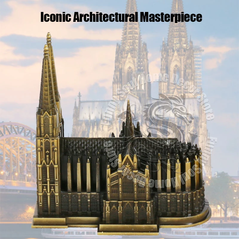 Metal Cologne Cathedral Germany Gothic Architecture Model Medieval Church Replica Collectible Souvenir Gift Home Room Desk Decor
Metal Cologne Cathedral Germany Gothic Architecture Model Medieval Church Replica Collectible Souvenir Gift Home Room Desk Decor