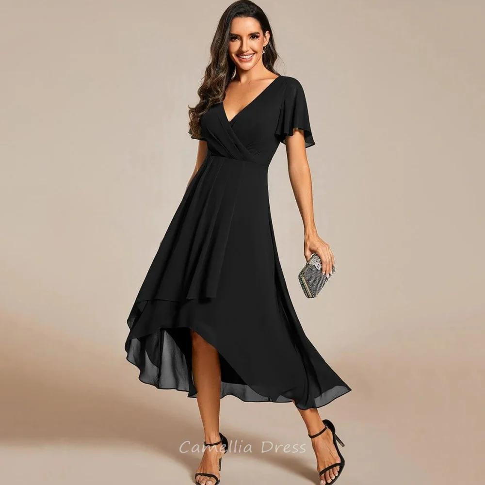 Customized A Line Mother of Dresses Simple V Neck Chiffon Formal Evening Gown Short Sleeve A Line Bride vestido invitada boda
Customized A Line Mother of Dresses Simple V Neck Chiffon Formal Evening Gown Short Sleeve A Line Bride vestido invitada boda