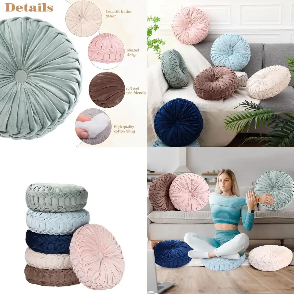 Набор из 6 15 круглых бархатных напольных подушек — красочные подушки в стиле бохо для домашнего декора
Набор из 6 15 круглых бархатных напольных подушек — красочные подушки в стиле бохо для домашнего декора