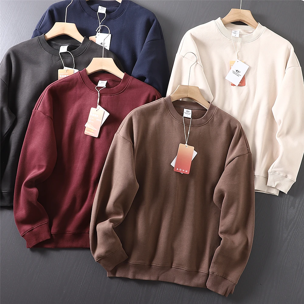 Men's Thiened Fce round Ne Sweatirt Long Sve Warm Soft Base irt ODM Cany Single Heavyweight Autumn Winter
Men's Thiened Fce round Ne Sweatirt Long Sve Warm Soft Base irt ODM Cany Single Heavyweight Autumn Winter