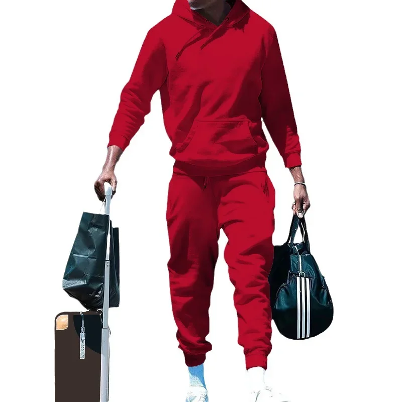 Man Autumn and Winter Fleece Suit Solid Color Sweatshirt Sets American Loose Casual Two-piece Men's Tracksuit
Man Autumn and Winter Fleece Suit Solid Color Sweatshirt Sets American Loose Casual Two-piece Men's Tracksuit