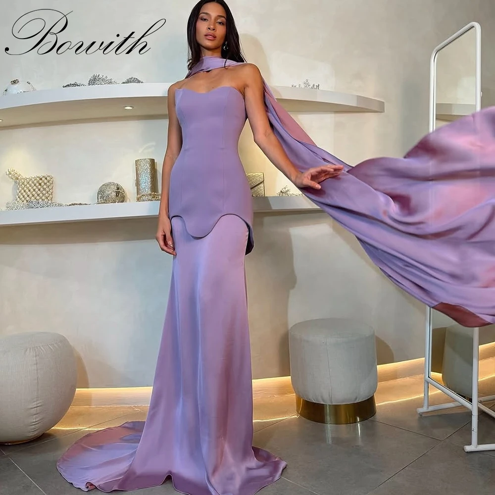 Bowith Elegant Purple Evening Dresses Women Strapless Patchwork vestidos de fiesta Customized Evening Gown Formal Occasion
Bowith Elegant Purple Evening Dresses Women Strapless Patchwork vestidos de fiesta Customized Evening Gown Formal Occasion