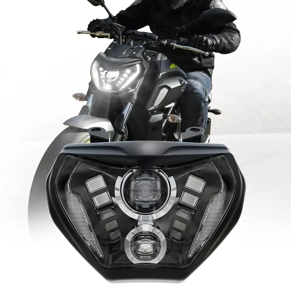 Светодиодная фара Emark для Yamaha MT09 FZ09 2014 2015 2016, детали мотоцикла, система светодиодного освещения для Yamaha
Светодиодная фара Emark для Yamaha MT09 FZ09 2014 2015 2016, детали мотоцикла, система светодиодного освещения для Yamaha