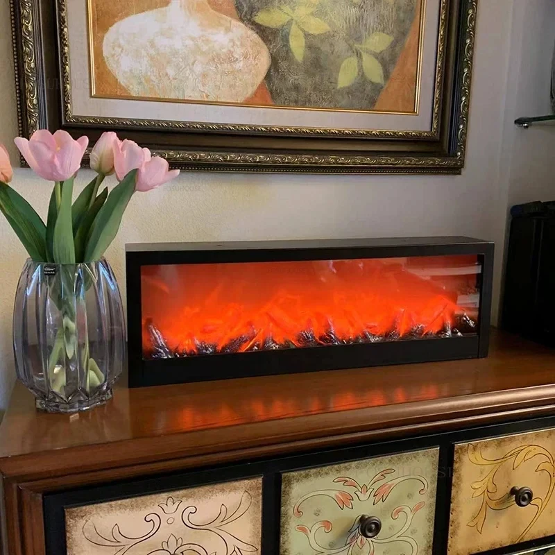 Simulated Fireplaces Home Living Room TV Cabinet Fireplace Flame Lamp Fake Firewood Flame Desktop Decoration Ambient Light
Simulated Fireplaces Home Living Room TV Cabinet Fireplace Flame Lamp Fake Firewood Flame Desktop Decoration Ambient Light