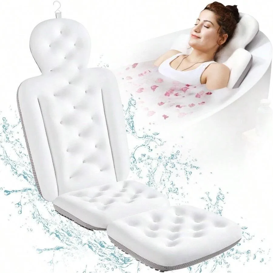 Full Body Bath Pillow For Bathtub Thick Bathtub Cushion With Laundry Bag Luxury Tub Pillow For Bath For Headrest Neck And Back
Full Body Bath Pillow For Bathtub Thick Bathtub Cushion With Laundry Bag Luxury Tub Pillow For Bath For Headrest Neck And Back