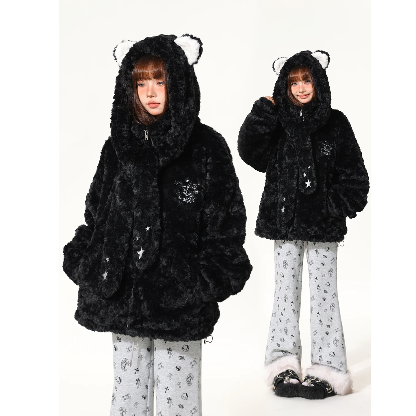 Теплый хлопковый женский свободный шарф Jaet с вышивкой из овечьего меха, длинное зимнее пальто на молнии с капюшоном, све, уличное зимнее пальто
Теплый хлопковый женский свободный шарф Jaet с вышивкой из овечьего меха, длинное зимнее пальто на молнии с капюшоном, све, уличное зимнее пальто