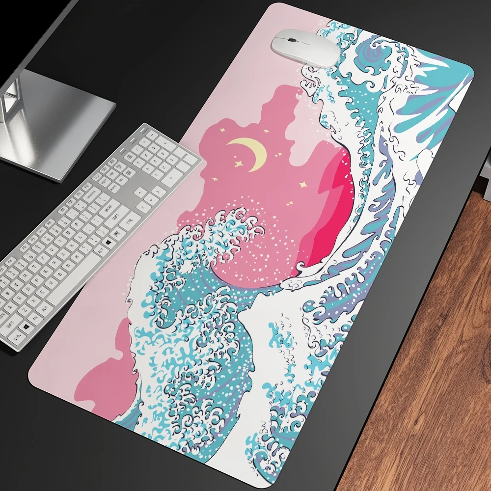Japanese Great Wave Off Art Large Size Mouse Pad Natural Rubber Computer Gaming Mousepad Desk Mat Locking Edge,for Work Office
Japanese Great Wave Off Art Large Size Mouse Pad Natural Rubber Computer Gaming Mousepad Desk Mat Locking Edge,for Work Office
