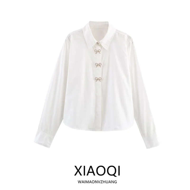 Winter 2025 Women's Fashion Shirt Versatile Jewelry Button Design New Arrival Casual Comfortable Fit Long Sleeve Girls' Shirt
Winter 2025 Women's Fashion Shirt Versatile Jewelry Button Design New Arrival Casual Comfortable Fit Long Sleeve Girls' Shirt