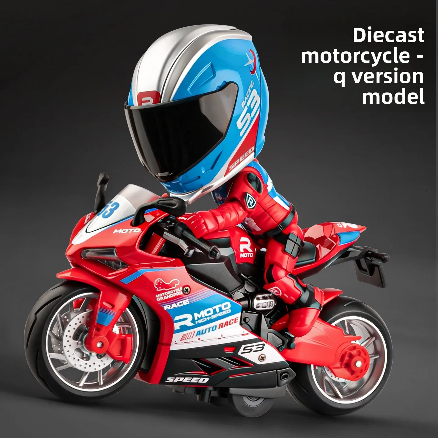 Alloy Q-version Dukadi motorcycle model helmet doll toy collect gifts
Alloy Q-version Dukadi motorcycle model helmet doll toy collect gifts