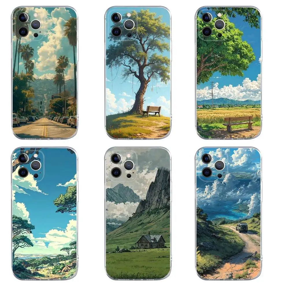 Scenery World Phone Case For iPhone 16,15,14,13,12,11,Pro,Max,Xs,Xr,X,7,8,Plus,Mini Silicone Clear Cover 
Scenery World Phone Case For iPhone 16,15,14,13,12,11,Pro,Max,Xs,Xr,X,7,8,Plus,Mini Silicone Clear Cover