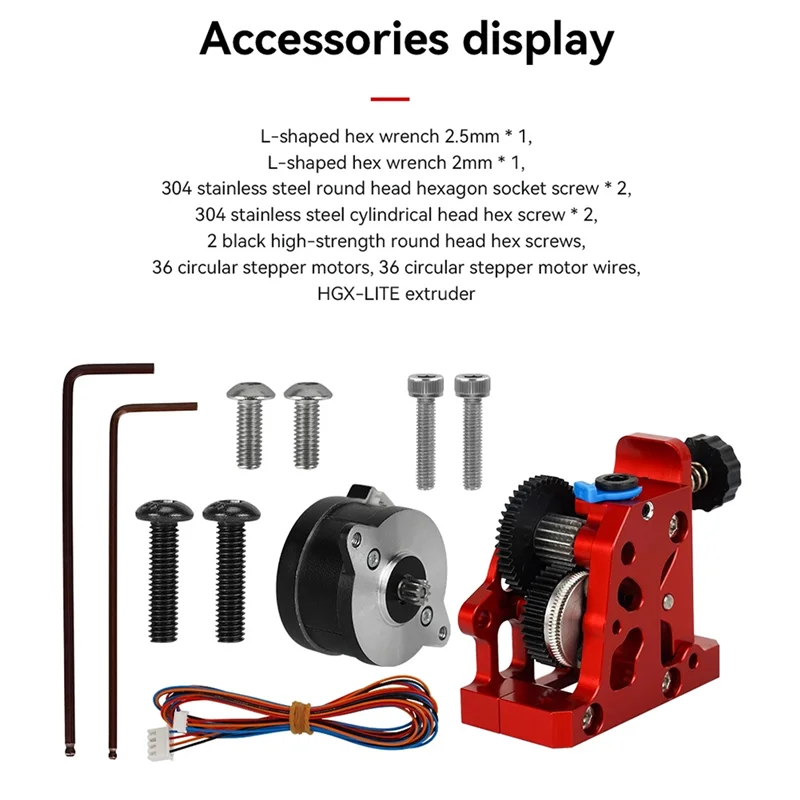 Classic-для CR10 Ender 3 CR6 VORON HGX LITE Экструдер с двойной передачей Жесткая сталь Редукторный мотор-редуктор Запчасти для 3D-принтера Accesso
Classic-для CR10 Ender 3 CR6 VORON HGX LITE Экструдер с двойной передачей Жесткая сталь Редукторный мотор-редуктор Запчасти для 3D-принтера Accesso