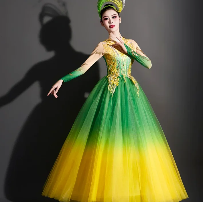 Ladies' Opening Ball Swing Dress, New Year Dancer Dress, Adult Rose Ball Dress, Singer
Ladies' Opening Ball Swing Dress, New Year Dancer Dress, Adult Rose Ball Dress, Singer