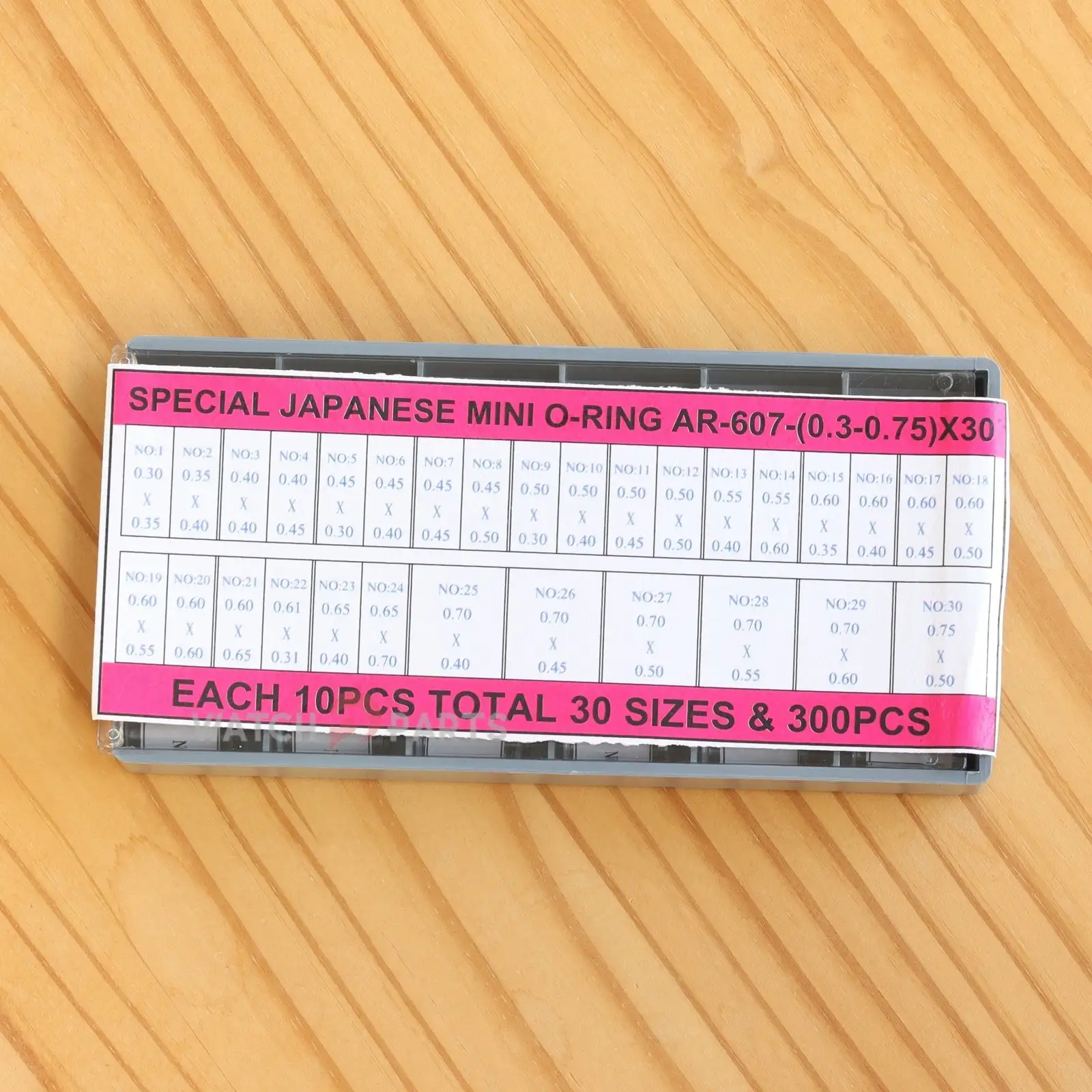 0.3-0.75 mm 30 Sizes Watch Gasket Set Waterproof Rubber Ring for Watch Crown Tube/Button Pusher/Crown/Screw
0.3-0.75 mm 30 Sizes Watch Gasket Set Waterproof Rubber Ring for Watch Crown Tube/Button Pusher/Crown/Screw