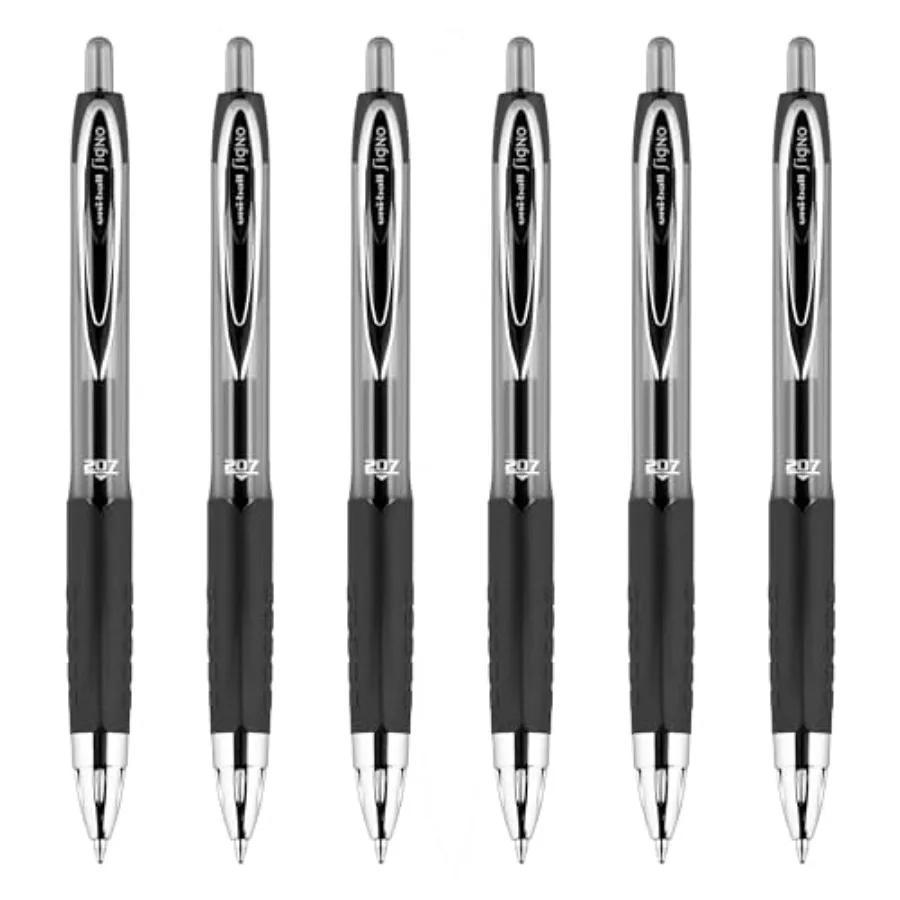 uniball 207 Retractable Gel Pen, Medium Point 0.7mm,Ink, 6 Pens
uniball 207 Retractable Gel Pen, Medium Point 0.7mm,Ink, 6 Pens