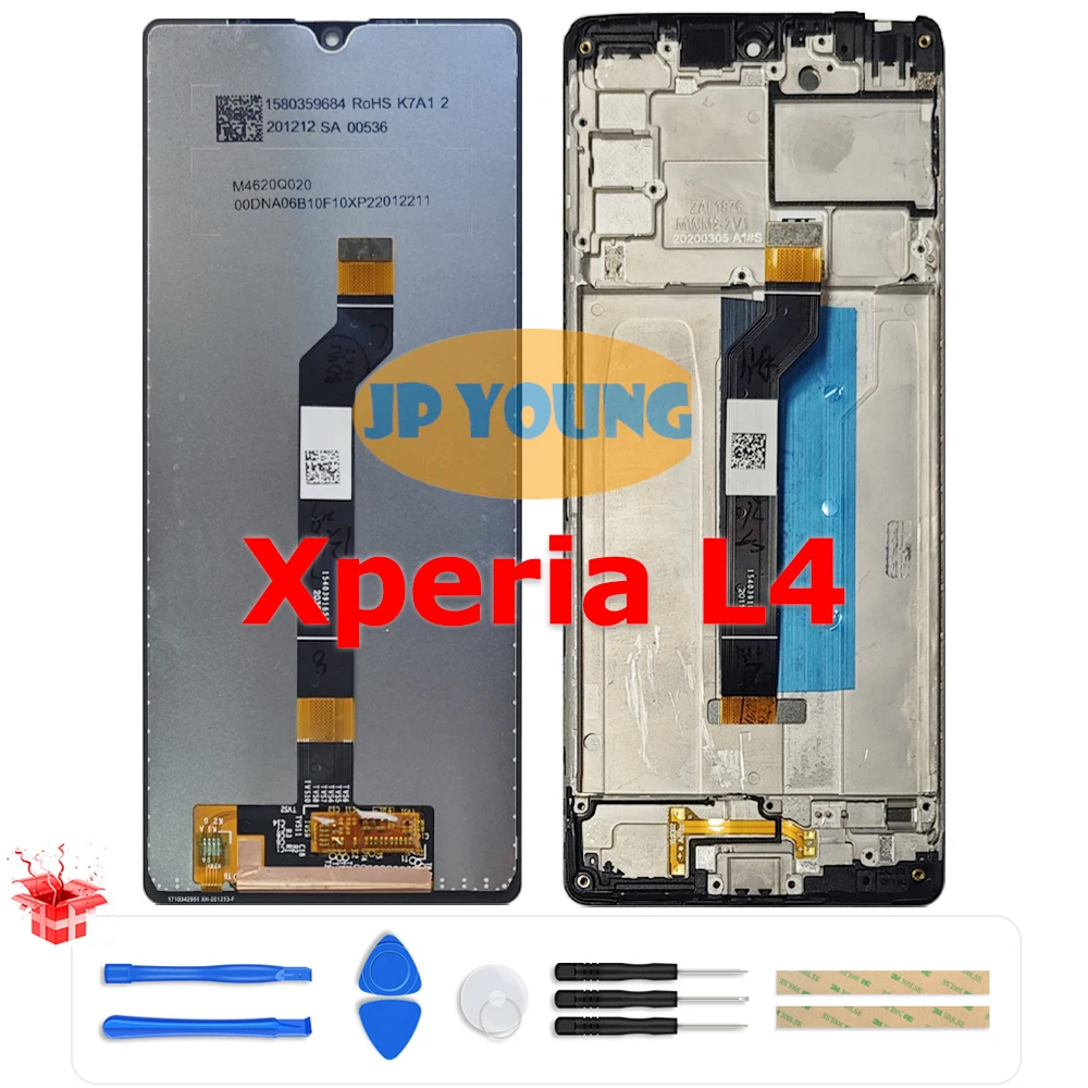 Original 6.2" LCD Touch Screen Digitizer Assembly with Frame for Sony Xperia L4 XQ-AD52/XQ-AD51 - Replacement
Original 6.2" LCD Touch Screen Digitizer Assembly with Frame for Sony Xperia L4 XQ-AD52/XQ-AD51 - Replacement