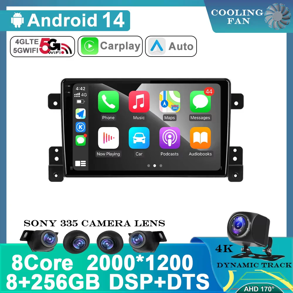 For Suzuki Grand Vitara 3 2005 - 2015 GPS Android 14 9 QLED 4G WiFi DSP BT Stereo Car Radio Multimedia Video Player Navigation
For Suzuki Grand Vitara 3 2005 - 2015 GPS Android 14 9 QLED 4G WiFi DSP BT Stereo Car Radio Multimedia Video Player Navigation