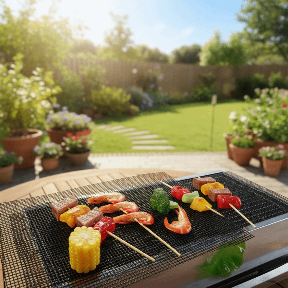 3PCS Mesh BBQ Grilling Net Heat Resistant Reusable Grilling Grid Mat Cuttable Non-Stick Barbecue Liner Camping
3PCS Mesh BBQ Grilling Net Heat Resistant Reusable Grilling Grid Mat Cuttable Non-Stick Barbecue Liner Camping