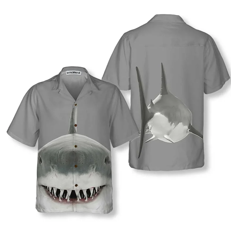 Horror Shark Shirts For Men Personality 3D Print Lapel Short Sleeve Quick Dry Shirts Summer Funny Leisure Y2k Trend Blouse Top
Horror Shark Shirts For Men Personality 3D Print Lapel Short Sleeve Quick Dry Shirts Summer Funny Leisure Y2k Trend Blouse Top