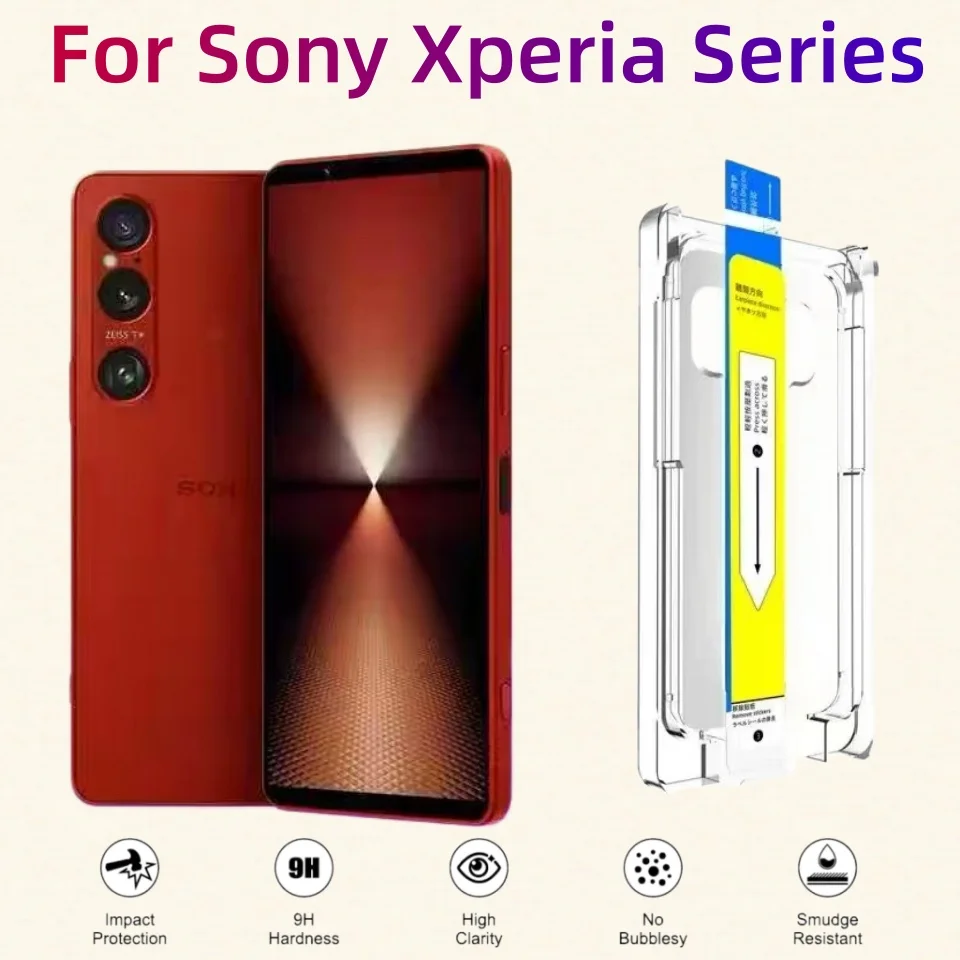 Tempered Glass For Sony Xperia 1 VI VII IV V III 1V 5 101IV 5IV 10IV 5V Screen Protector Auto-Dust Removal Kit for Mobile Phone
Tempered Glass For Sony Xperia 1 VI VII IV V III 1V 5 101IV 5IV 10IV 5V Screen Protector Auto-Dust Removal Kit for Mobile Phone