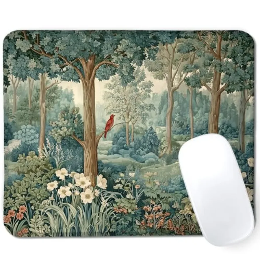 Whimsical Green Forest Nature Mouse Pad, Vintage William Morris Inspired Forest Mouse Pads for Home Office Dorm Computers Lapto
Whimsical Green Forest Nature Mouse Pad, Vintage William Morris Inspired Forest Mouse Pads for Home Office Dorm Computers Lapto