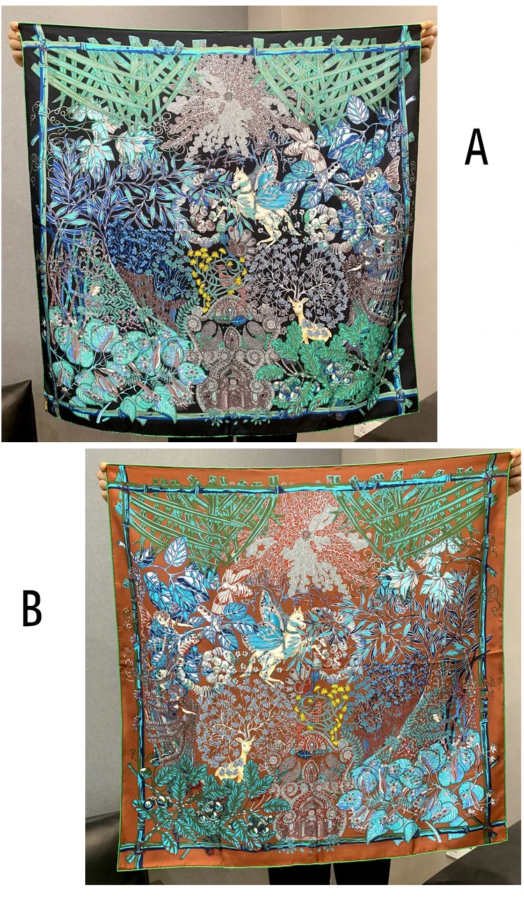 Двусторонний шарф с принтом, шелковый шарф шелковицы AB, женские квадратные банданы для лица, 90 см, ручной скрученный платок, повязка на голову, шали, шарфы
Двусторонний шарф с принтом, шелковый шарф шелковицы AB, женские квадратные банданы для лица, 90 см, ручной скрученный платок, повязка на голову, шали, шарфы