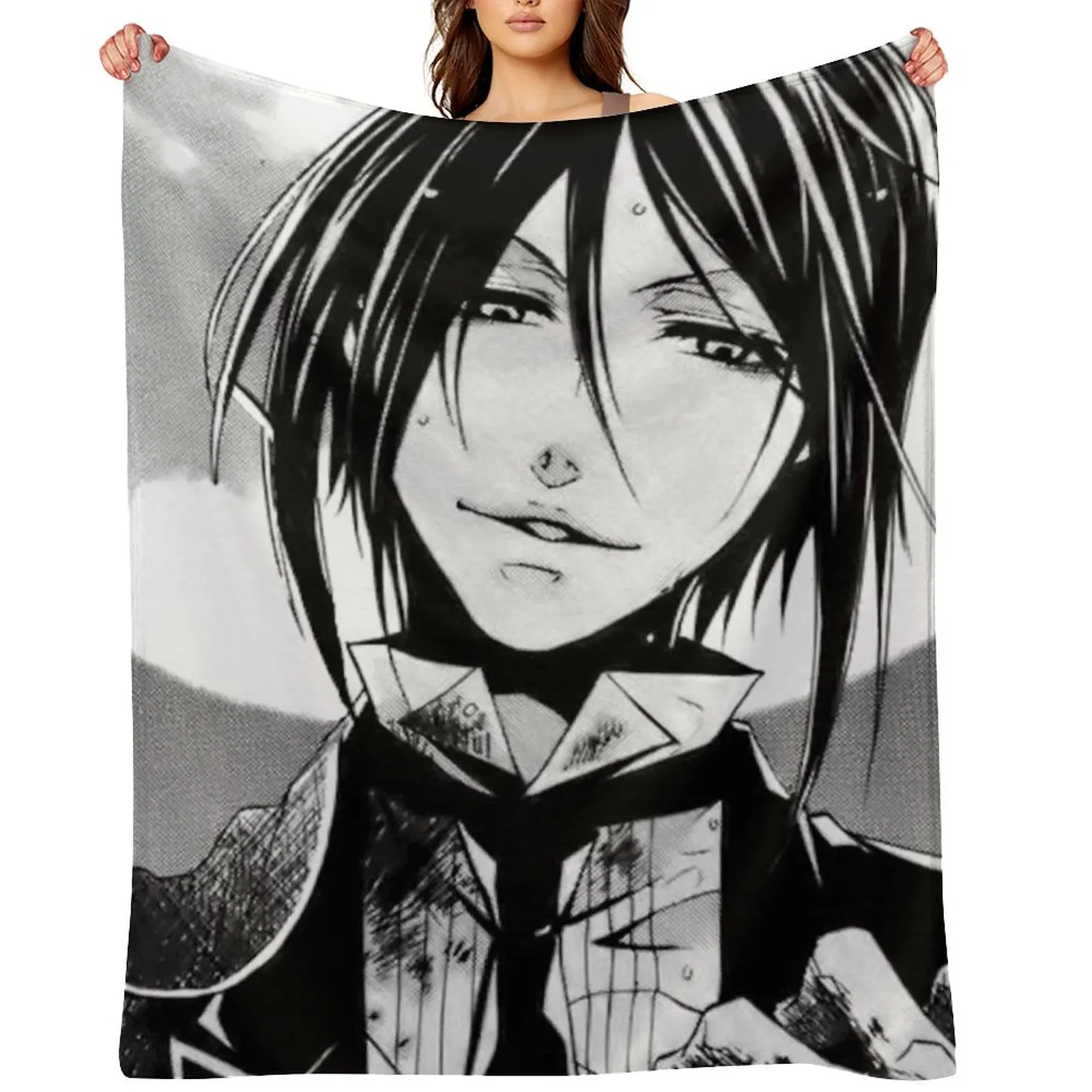 black butler Sebastian Michaelis full moon manga Throw Blanket Shaggy Soft Plaid sofa bed Plaid Blankets
black butler Sebastian Michaelis full moon manga Throw Blanket Shaggy Soft Plaid sofa bed Plaid Blankets